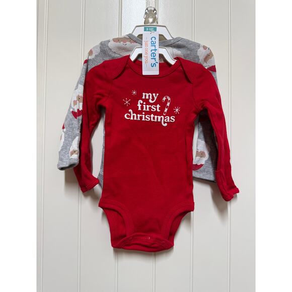 NWT 3 month Christmas Bundle 5 piece santa reindeer 1st Christmas - Picture 2 of 11
